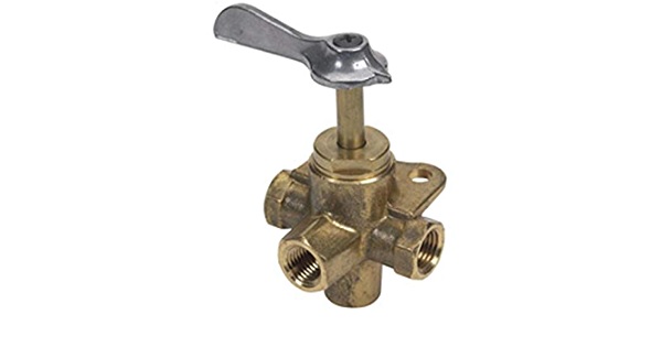 Fuel Connector, 4 Way-Valve 1/4" NPT Female Brass