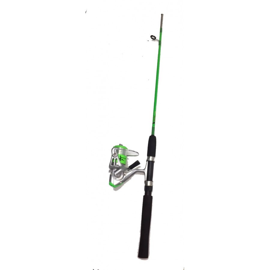 Rod/Reel, Raptor Jr Spin Solid Glass 5' Green