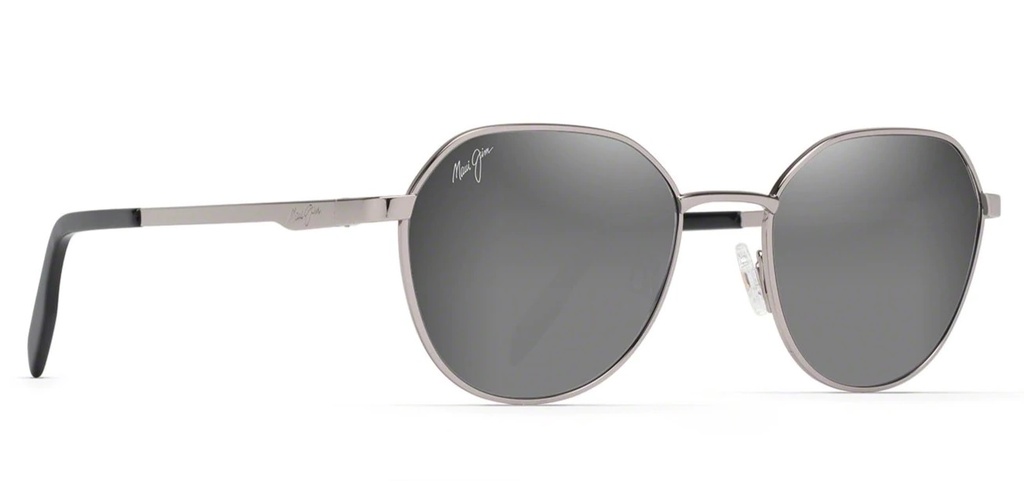 Sunglasses, Hukilau Frame: Grey Lens: Mirror Silver/Black