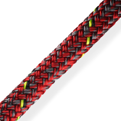 Dyneema Rope, D2 Racing 78 8mm Red/Grey per Foot