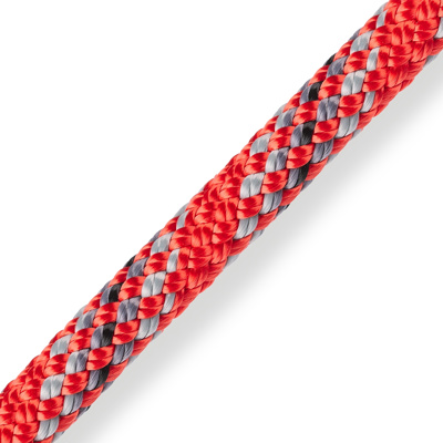 Dyneema Rope, D2 Club 12mm Red per Foot