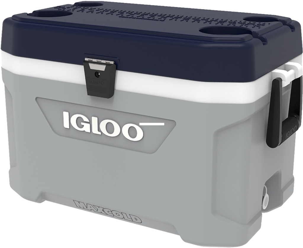 Cooler, MaxCold 54Qt Ash Gray/Aegean Sea