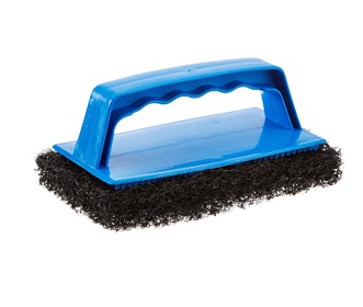 Scrub Pad, with Handle Coarse Black