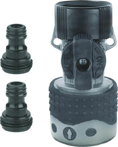 Connector, Quick Light Duty with Shut-Off Valve