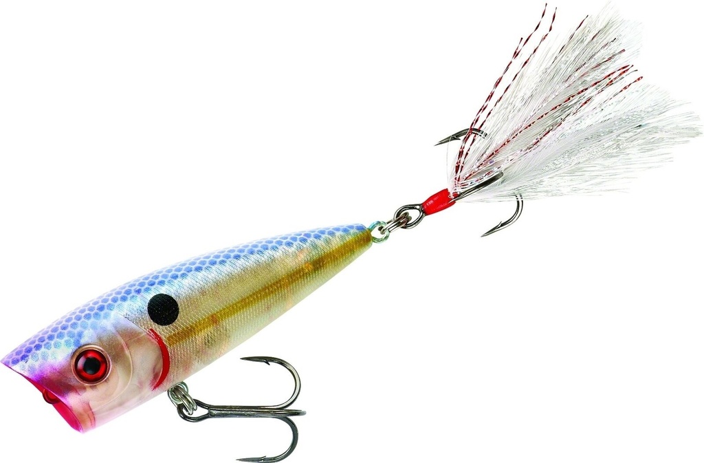 Lure, Boss Pop Topwater Popper 3" 3/8oz Pearl Melon