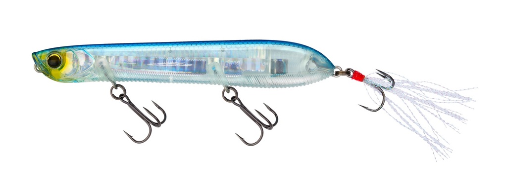 Lure, 3DB Pencil Popper 4-3/8" Prism Silver Blue