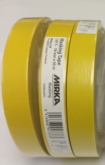 Masking Tape, 120°C Lime Line 18mm x 50m