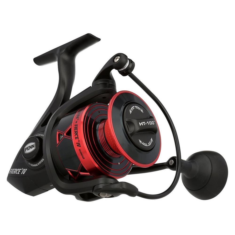 Reel, Fierce IV 20Lb/260Yd Sz: 3000 Black/Red