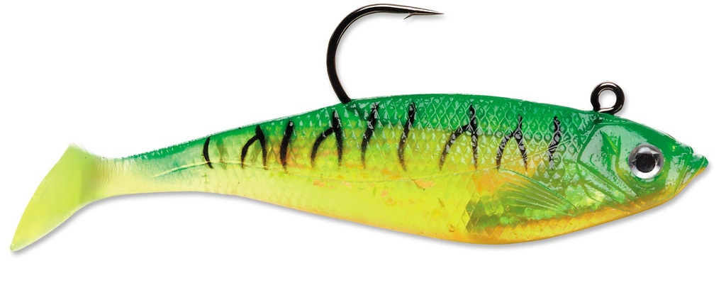 Lure, WildEye Swim Shad 3" 1/4oz Firetiger 3Pk