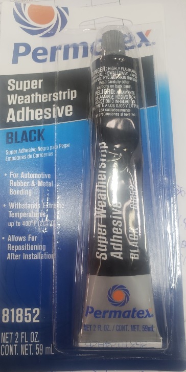 Adhesive, Super Weatherstrip Black 2oz