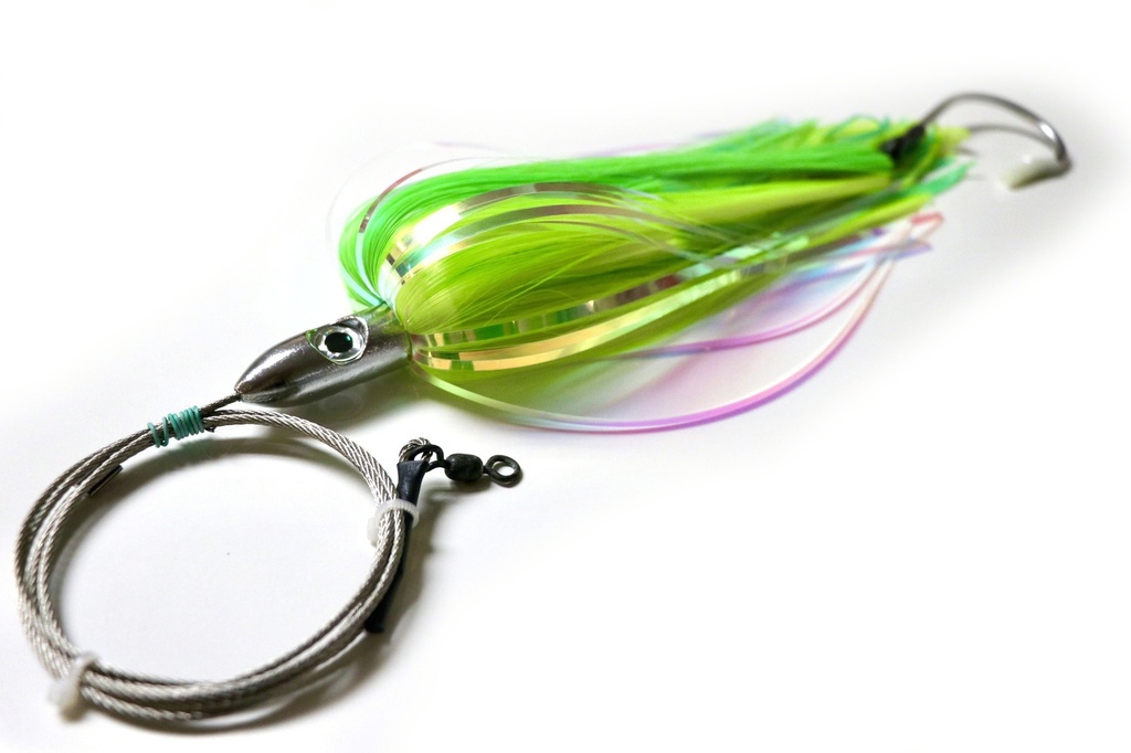 Lure, Large Wahoo Magnet Sr Sz: 10 Green/Yellow