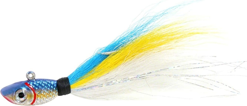 Jig, Bucktail with Rattle and Grub Keeper 2oz Sz:9/0 Herring