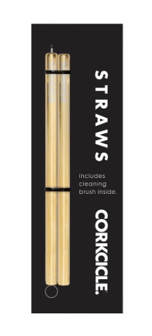 Straw, Gold Cocktail For Tumbler 2 Pack