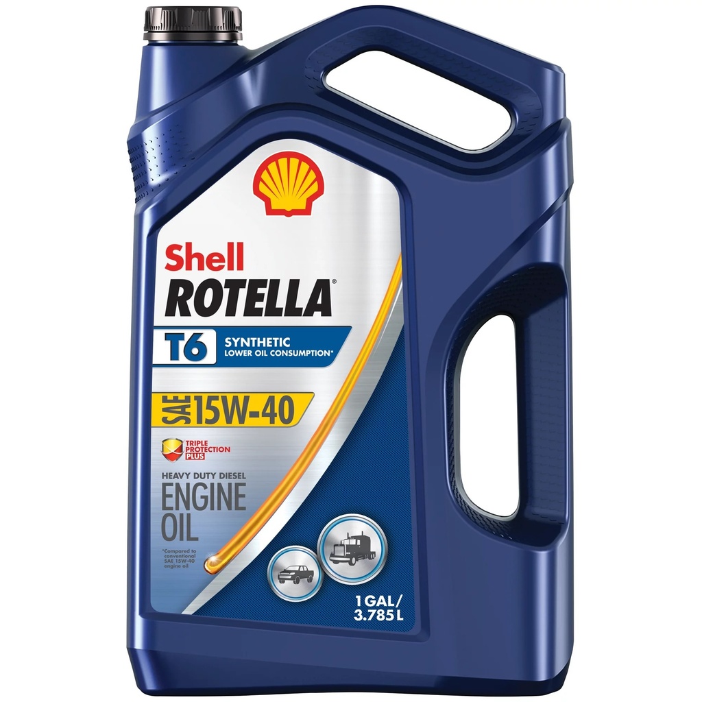 Motor Oil, SAE:15W-40 Rotella T6 Gallon