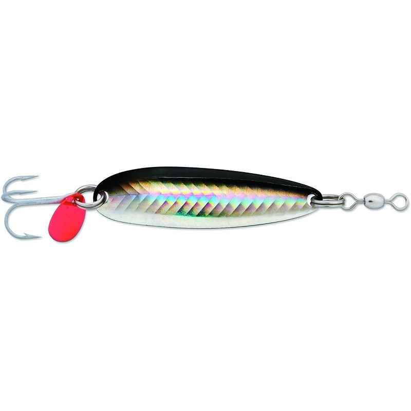 Lure, Krocodile Casting Spoon 2-11/16" 5/8 oz Black Silver Reflex