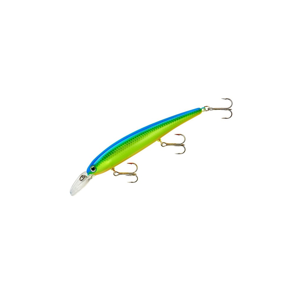 Lure, Walleye Deep Trolling Plug 4-3/4" 5/8oz Chartreuse/Blue Back