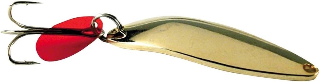 Spoon, Casting with Teaser Tab 1/4oz 2-1/4" Gold Plated