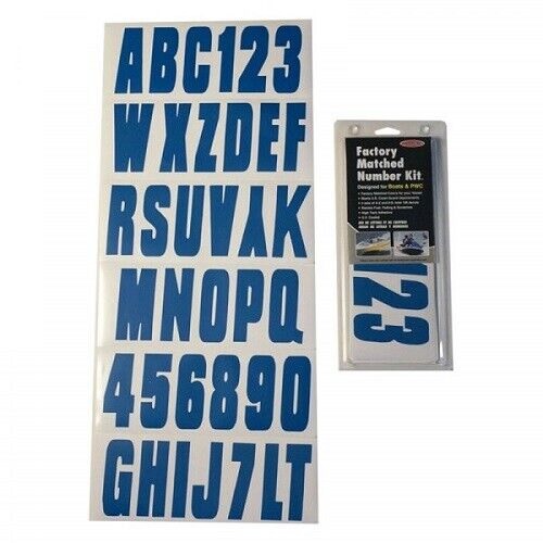 Number & Letter Kit, 3" Blue