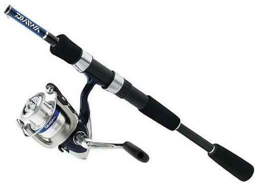 Rod/Reel, D-Shock Spin Combo 2Pcs Med 7' Pre-Mounted