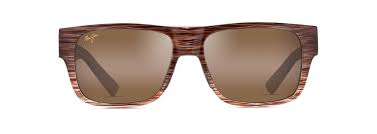 Sunglasses, Keahi Frame: Brown Stripe Lens: HCL Bronze