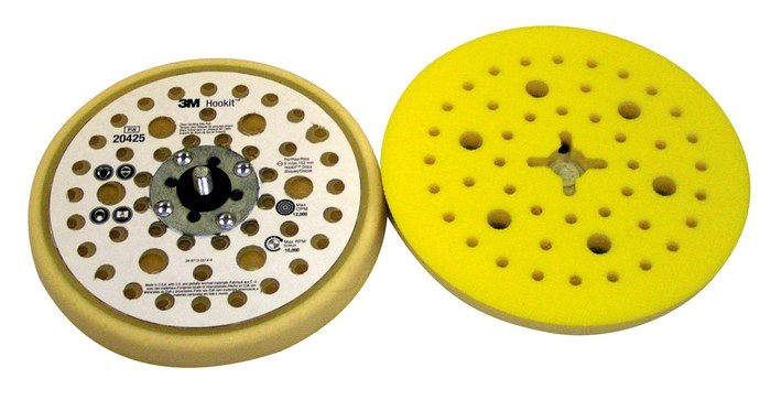 Disc Pad, 6" Hookit Yellow 25Hole