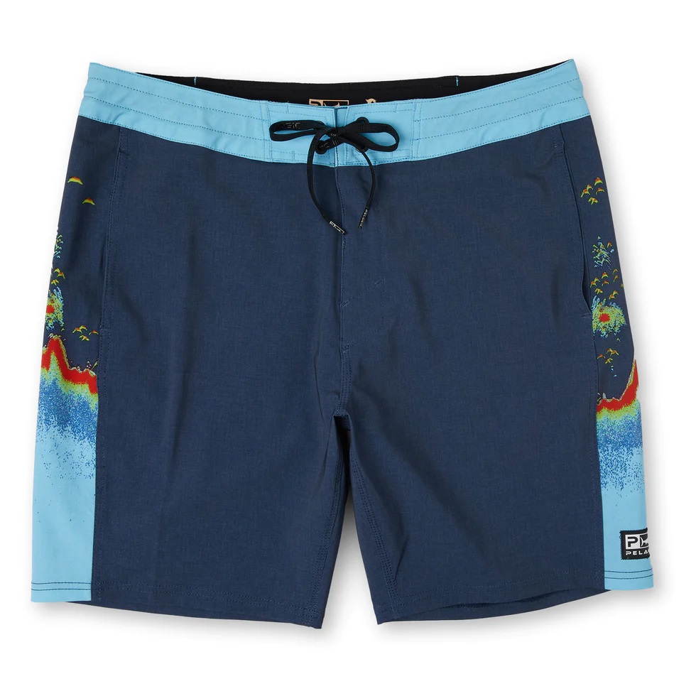 Shorts, Men's Boardshorts 19" Side Scanner Sonar Navy