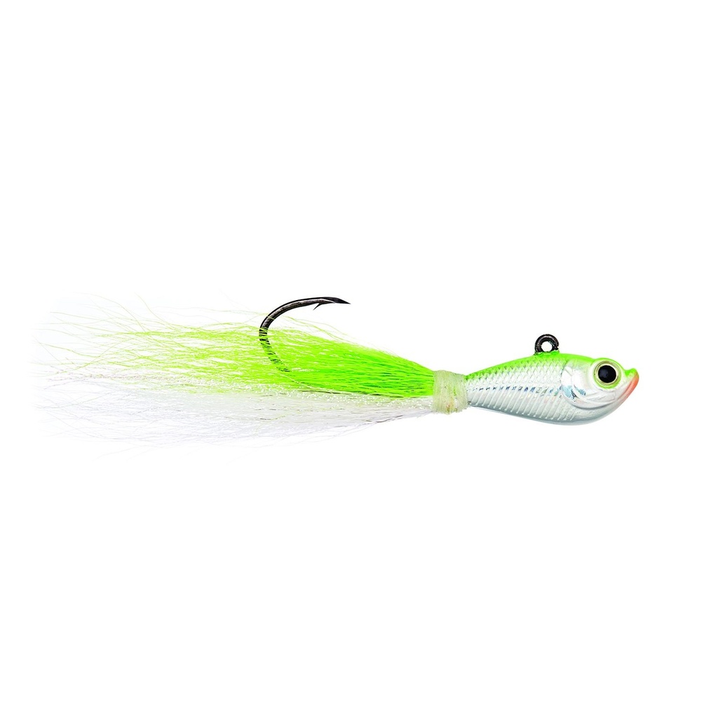 Jig, Pro-V Bucktail 1oz 5/0 Chartreuse