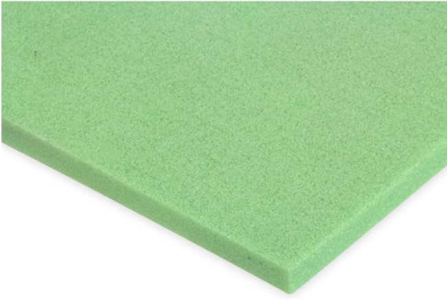 Foam Core Panel, PE 1/2" (13mm) Plain Density:T-60 (6lb/ft³) 4x8' Green