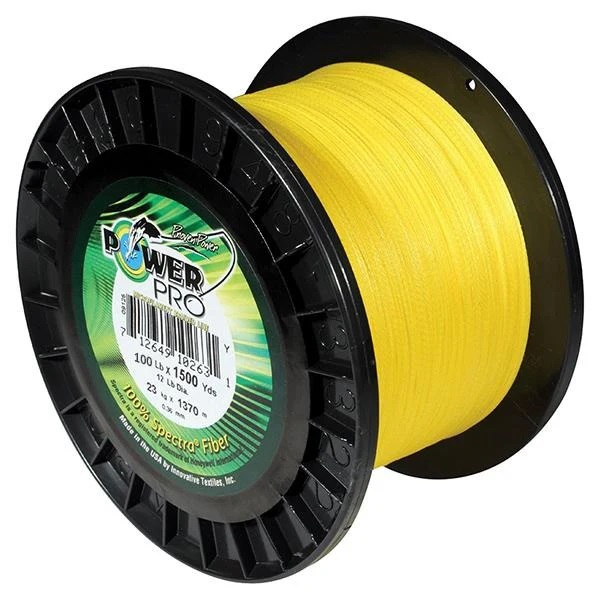 Braid, PowerPro 100lb X 1500Yd Yellow