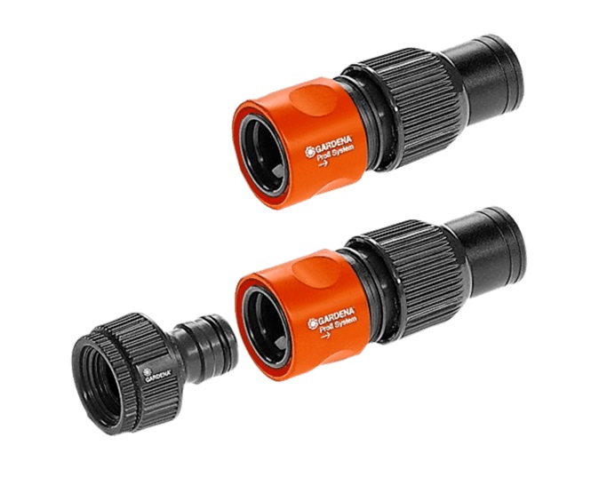 Connector Set, Profi Maxi-Flow Tap to 3/4" Hose 4Pc