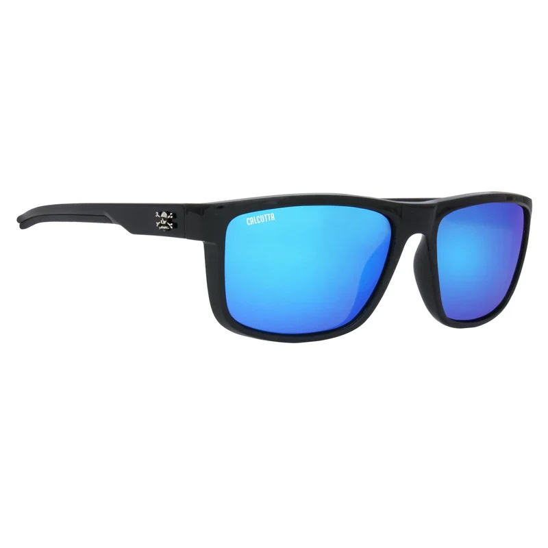 Sunglasses, Palma Sola Frame: Shiny Black Lens: Blue Mirror