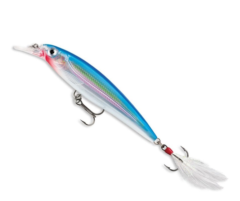 Lure, X-Rap Jerkbait 4" 7/16oz Silver Blue Suspending