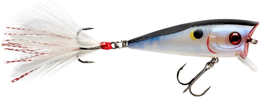 Lure, Prank Popper/Diver 2.31" 5/16oz #6 Trebles Moonphase Shad