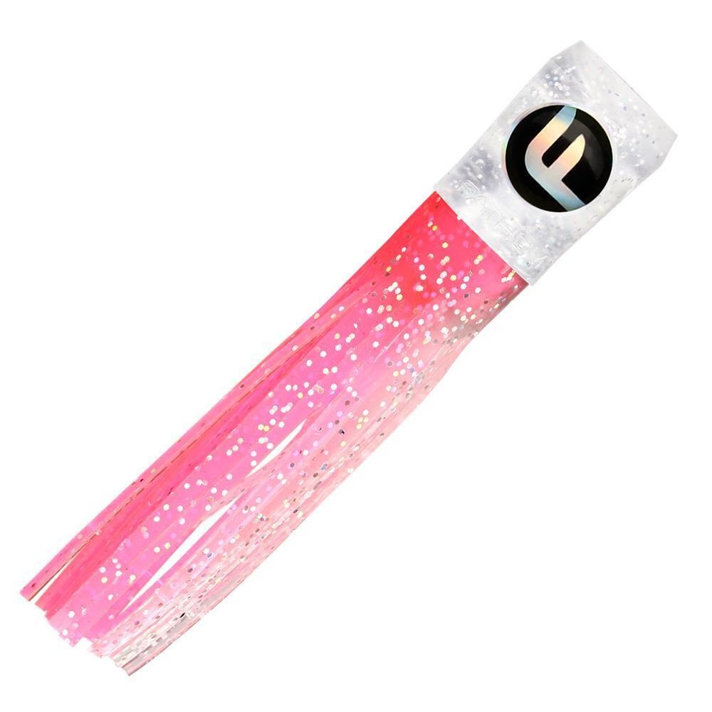 Lure, Medium Soft Chugger 6" Glitter/Pink Clear/Holo Fleck