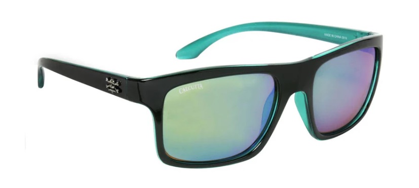 Sunglasses, Pamlico Black Frame/Green Mirror Lens