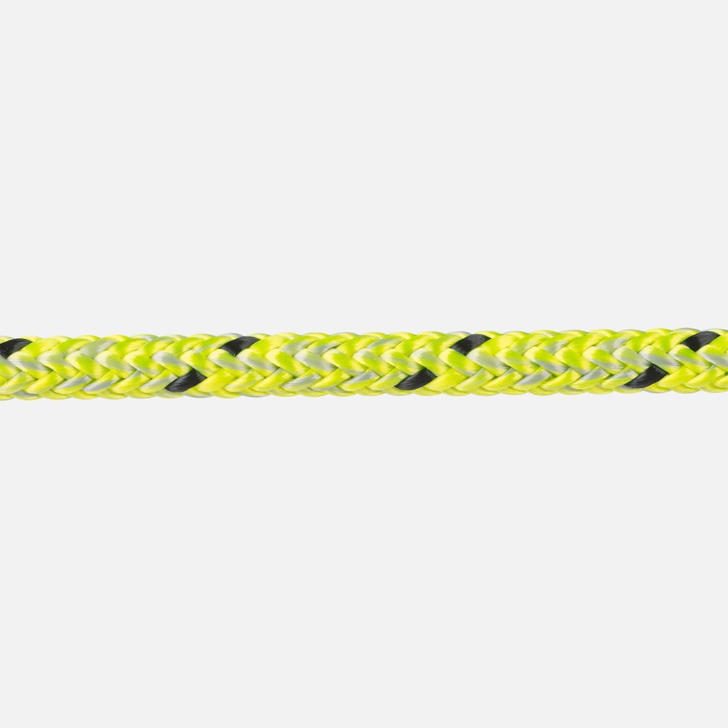 Dyneema Rope, Excel Racing 6mm Lime/Grey per Foot