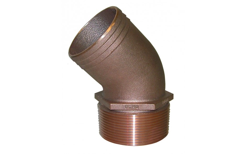 Hose Barb, Bronze PTHD Hose: 2" Pipe:2" NPT Male