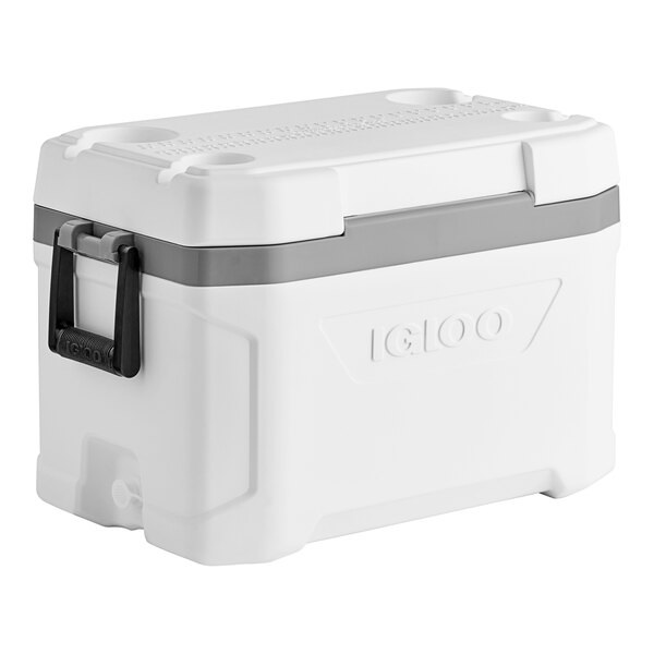 Cooler, Marine Ultra 54Qt White with Comfort Grip Handles