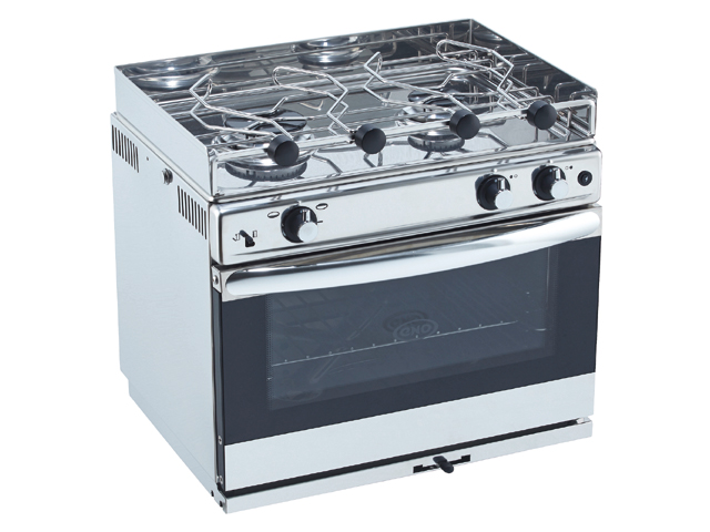 Stove, 2Burner/Oven All Stainless Steel "Le Grand Large"/"Open Sea"