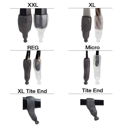 Glasses Strap End Replacement, Arc System Extra-Extra Large Clear  Pair