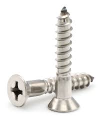 Wood Screw, Stainless Steel #12 x 1-1/4" Flat Phillip Head