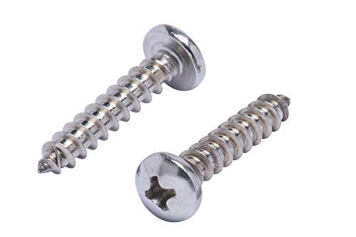 Wood Screw, Stainless Steel #6 x 1" Pan Phillip Head