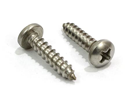 Wood Screw, Stainless Steel #6 x 1/2" Pan Phillip Head