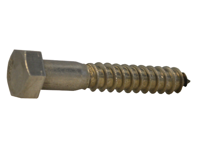 Lag Screw, Stainless Steel 1/4-10 x 3-1/2"