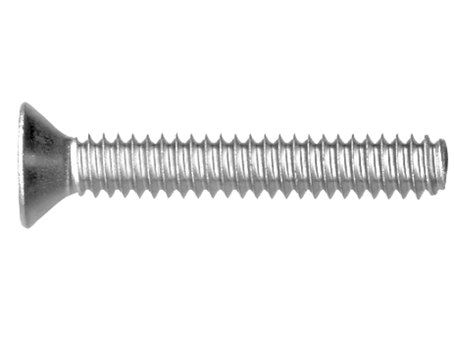 Machine Screw, Stainless Steel #10-24 x 4" Flat Head Phillip UNC