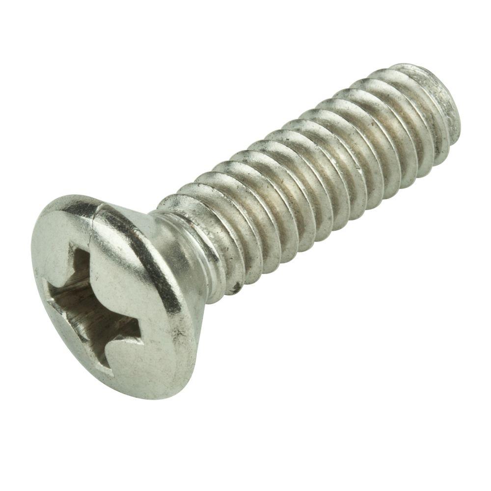 Machine Screw, Stainless Steel #8-32 x 1" Oval-Head Phillip UNC