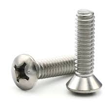 Machine Screw, Stainless Steel #8-32 x 1-1/4" Oval-Head Phillip