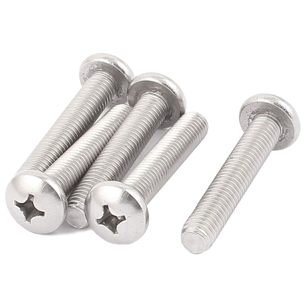 Machine Screw, Stainless Steel #10-32Fine x 1.5" D-Head Phillip