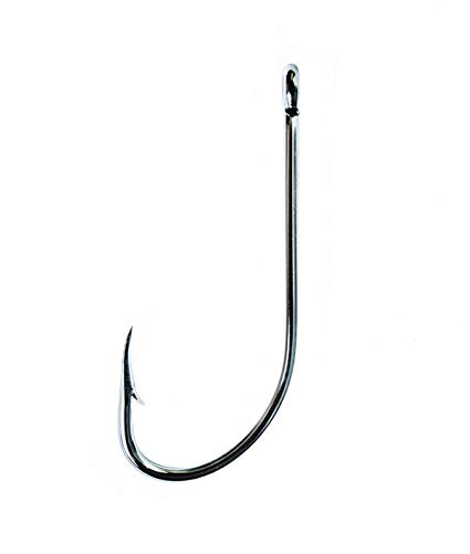 Hook, Plain Shank Offset Size 1/0 8 Pack