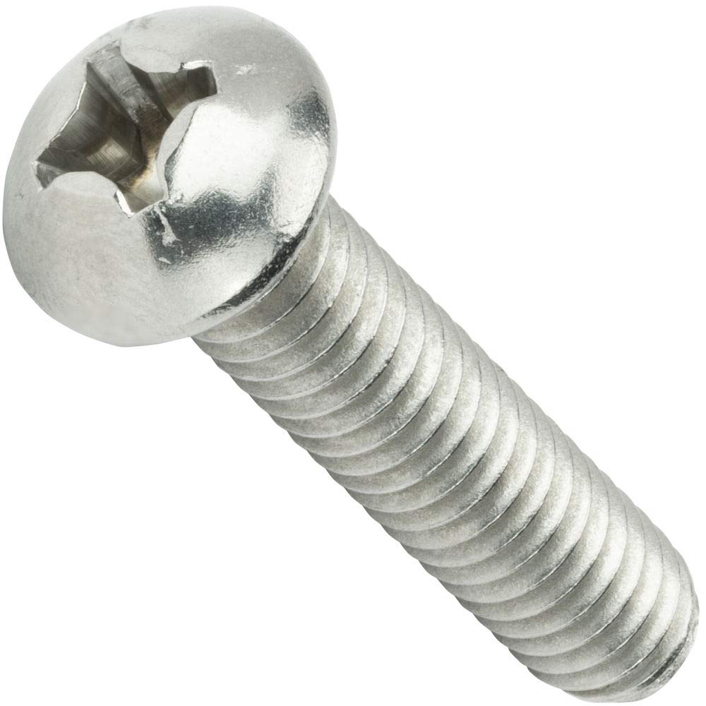 Machine Screw, Stainless Steel #10-24 x 1" Round Head Phillip UNC